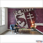 papier peint foot FC Metz artistique deco - Vignette | stickers foot