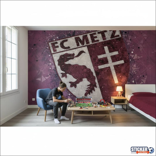 Visualisation papier peint foot FC Metz artistique deco