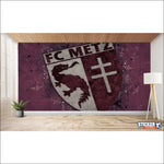 papier peint foot FC Metz artistique deco - Vignette | stickers foot