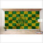 papier peint foot FC Nantes effet - Vignette | stickers foot