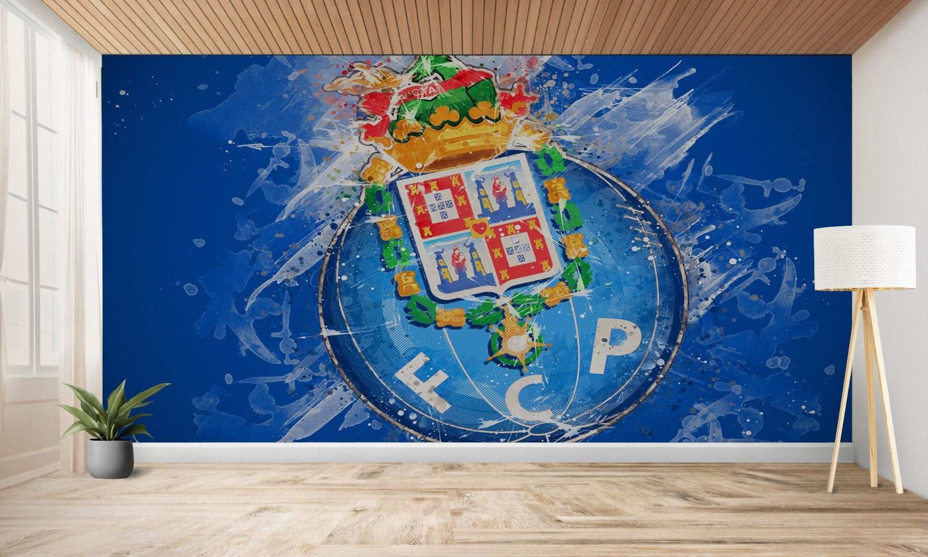 Art mural de l’écusson du FC Porto.