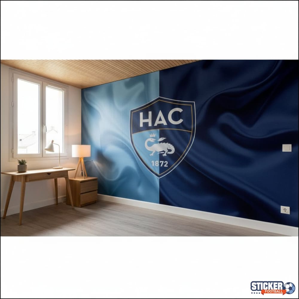 Visualisation papier peint foot HAC effet drapeau