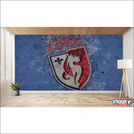 papier peint foot Lille logo football decoration - Vignette | stickers foot