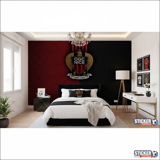 Visualisation papier peint foot NICE logo