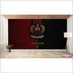 papier peint foot NICE logo - Vignette | stickers foot