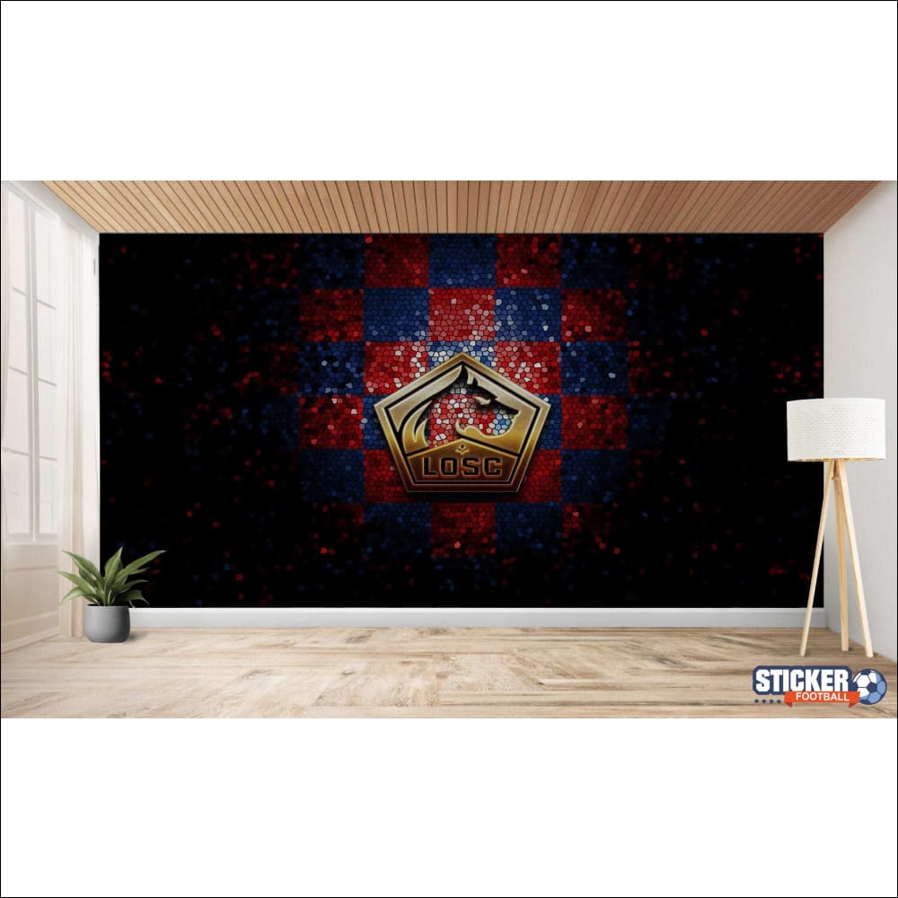 Art mural du logo de Lille OSC.