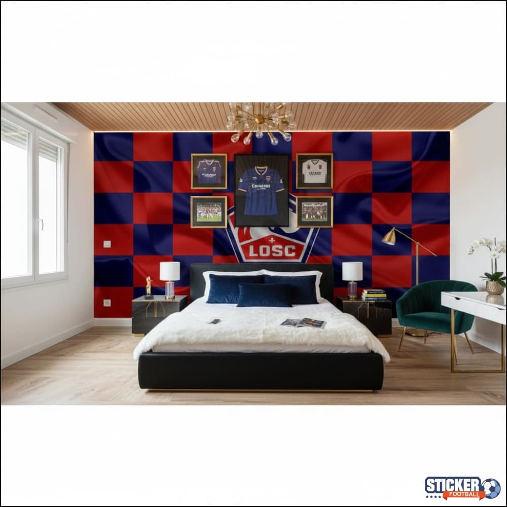 Visualisation papier peint football Lille LOSC LOGO drapeau