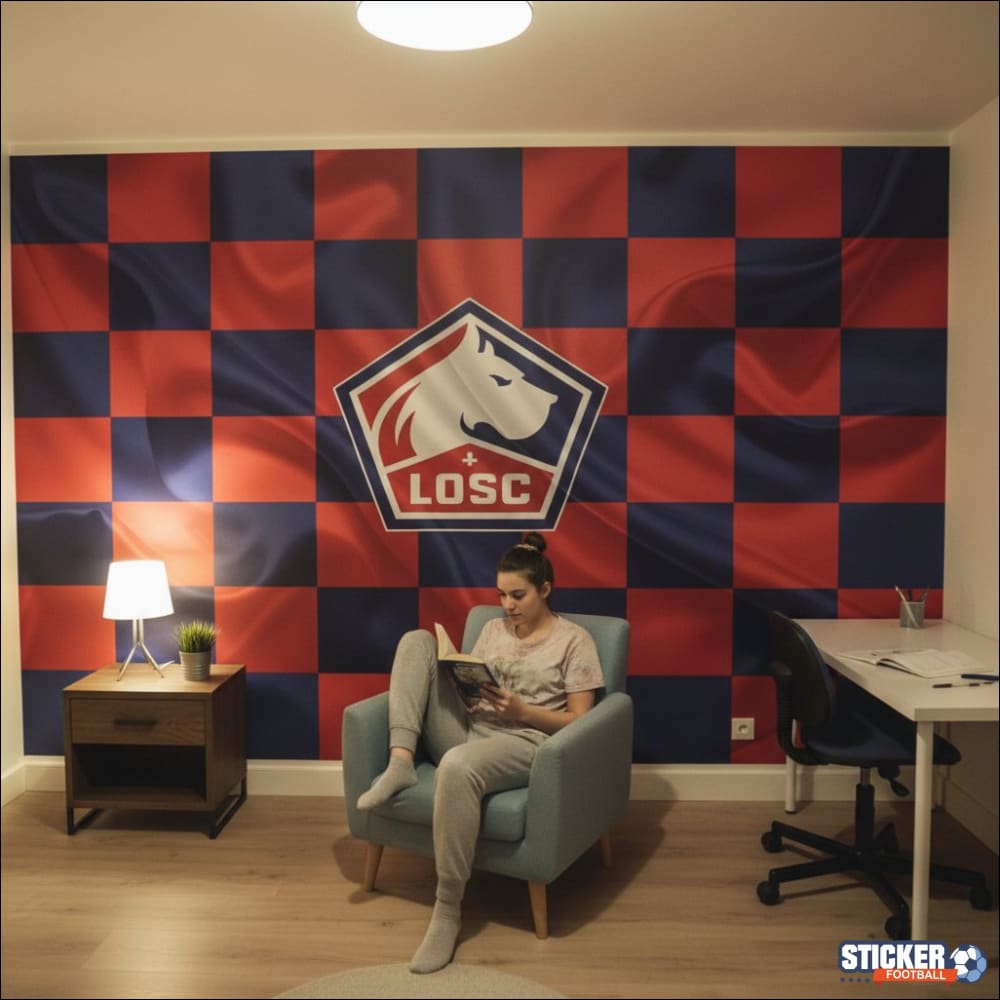 Visualisation papier peint football Lille LOSC LOGO drapeau