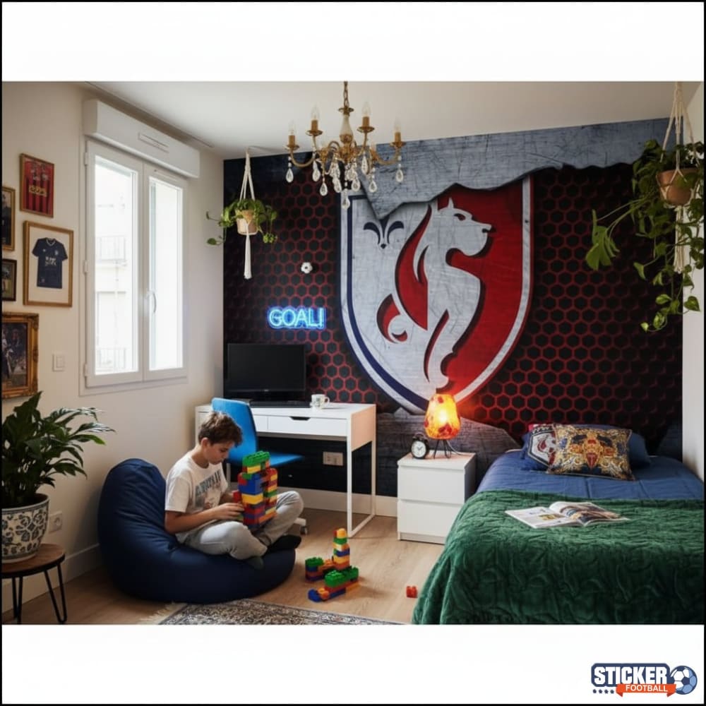 Visualisation papier peint football Lille LOSC supporter