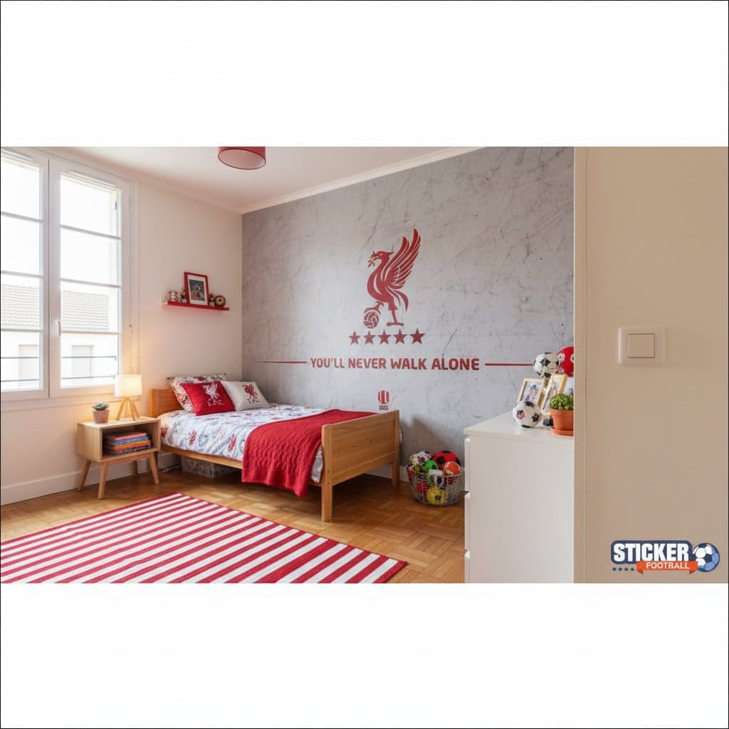 Visualisation papier peint football Liverpool decor