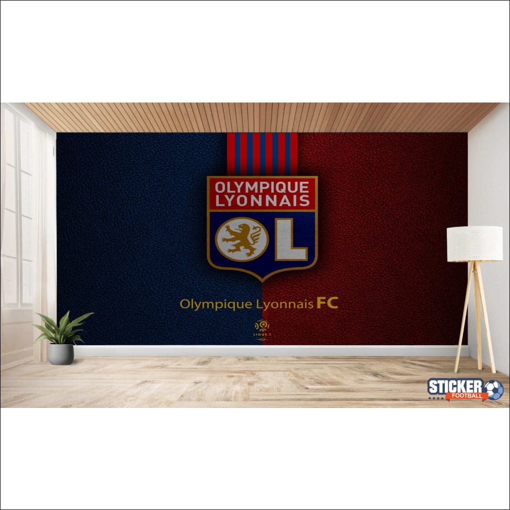 Peinture murale de l’Olympique Lyonnais FC.