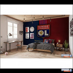 papier peint football LYON logo - Vignette | stickers foot