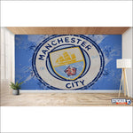 papier peint football Manchester City FC logo - Vignette | stickers foot