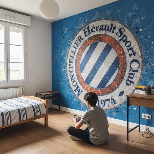 Visualisation papier peint football Montpellier logo
