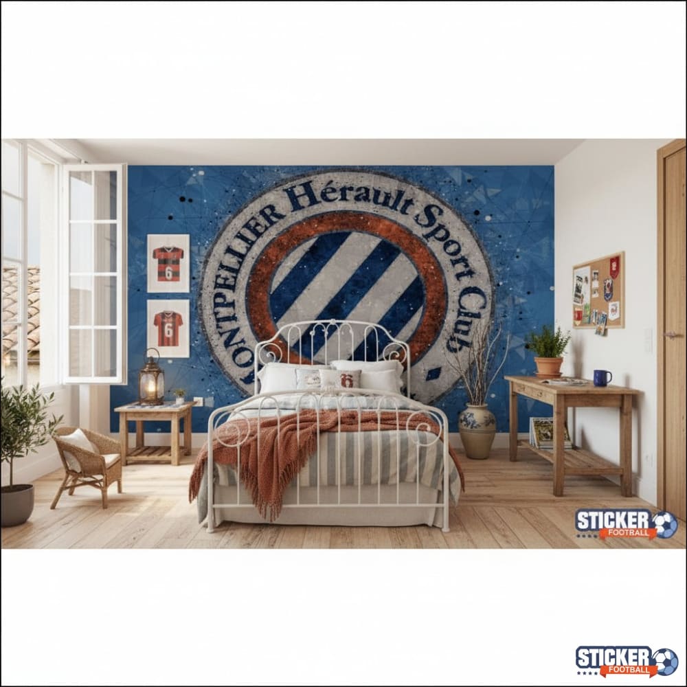 Visualisation papier peint football Montpellier logo