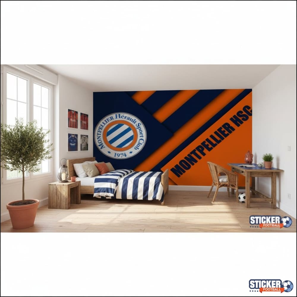 Visualisation papier peint football Montpellier poster