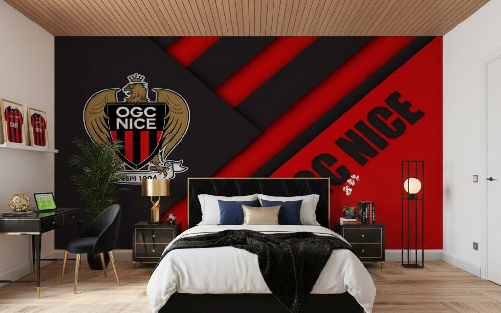 Visualisation papier peint football OGC Nice poster