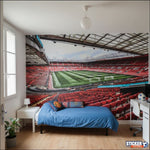 papier peint football Old Trafford Devils Stade - Vignette | stickers foot