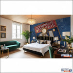 papier peint football Olympique Lyon decoration - Vignette | stickers foot