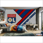 papier peint football Olympique Lyonnais - Vignette | stickers foot