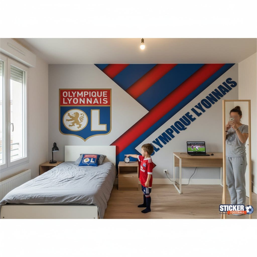 Visualisation papier peint football Olympique Lyonnais