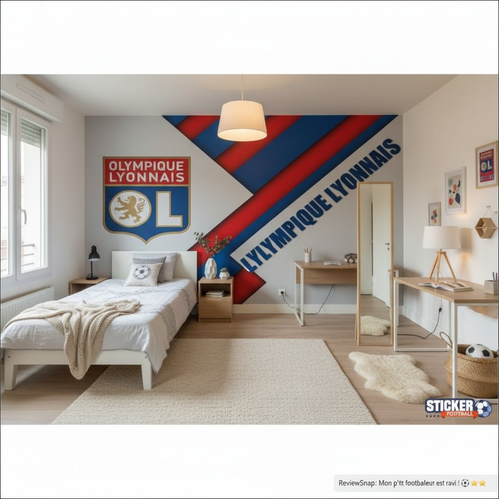 Visualisation papier peint football Olympique Lyonnais