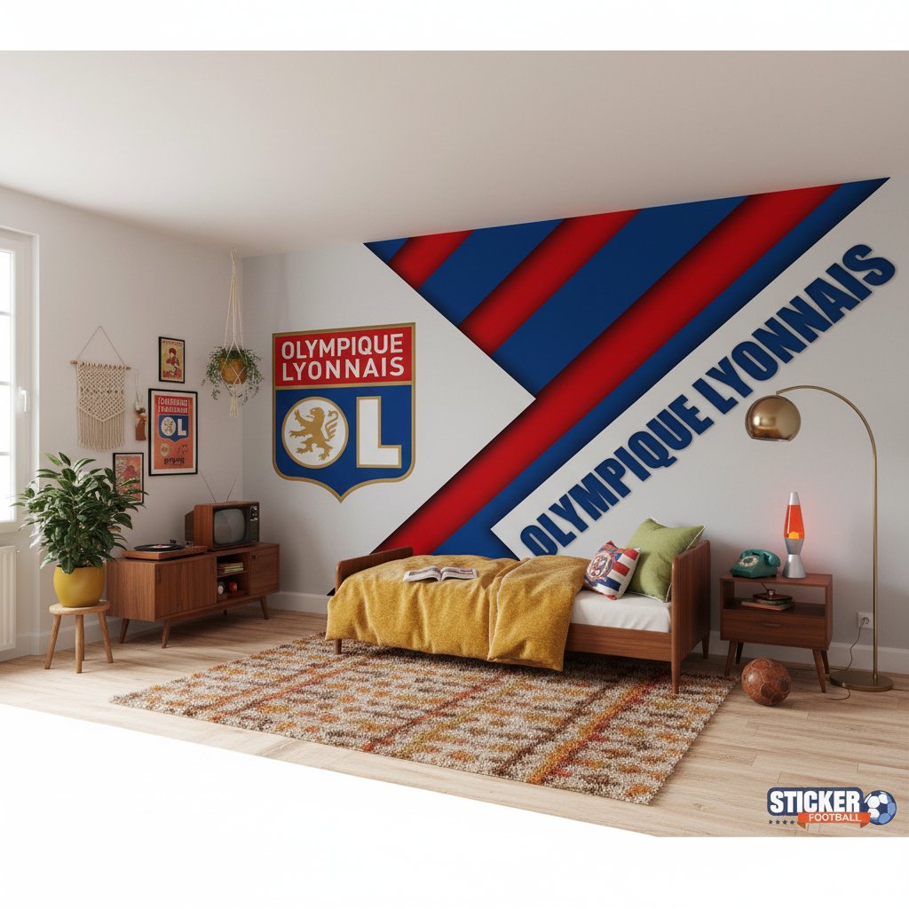 Visualisation papier peint football Olympique Lyonnais