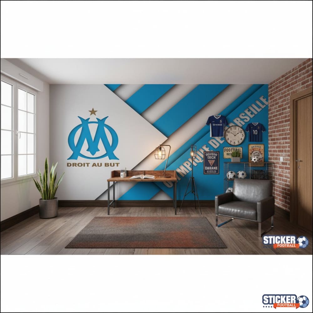 Visualisation papier peint football Olympique de Marseille