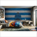 papier peint football OM - Vignette | stickers foot