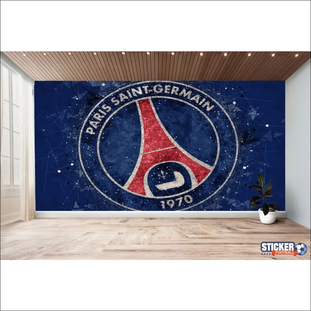 Papier peint football Paris Saint Germain sur mesure - Logo