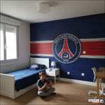 papier peint football PSG France_ psg deco effet bois - Vignette | stickers foot