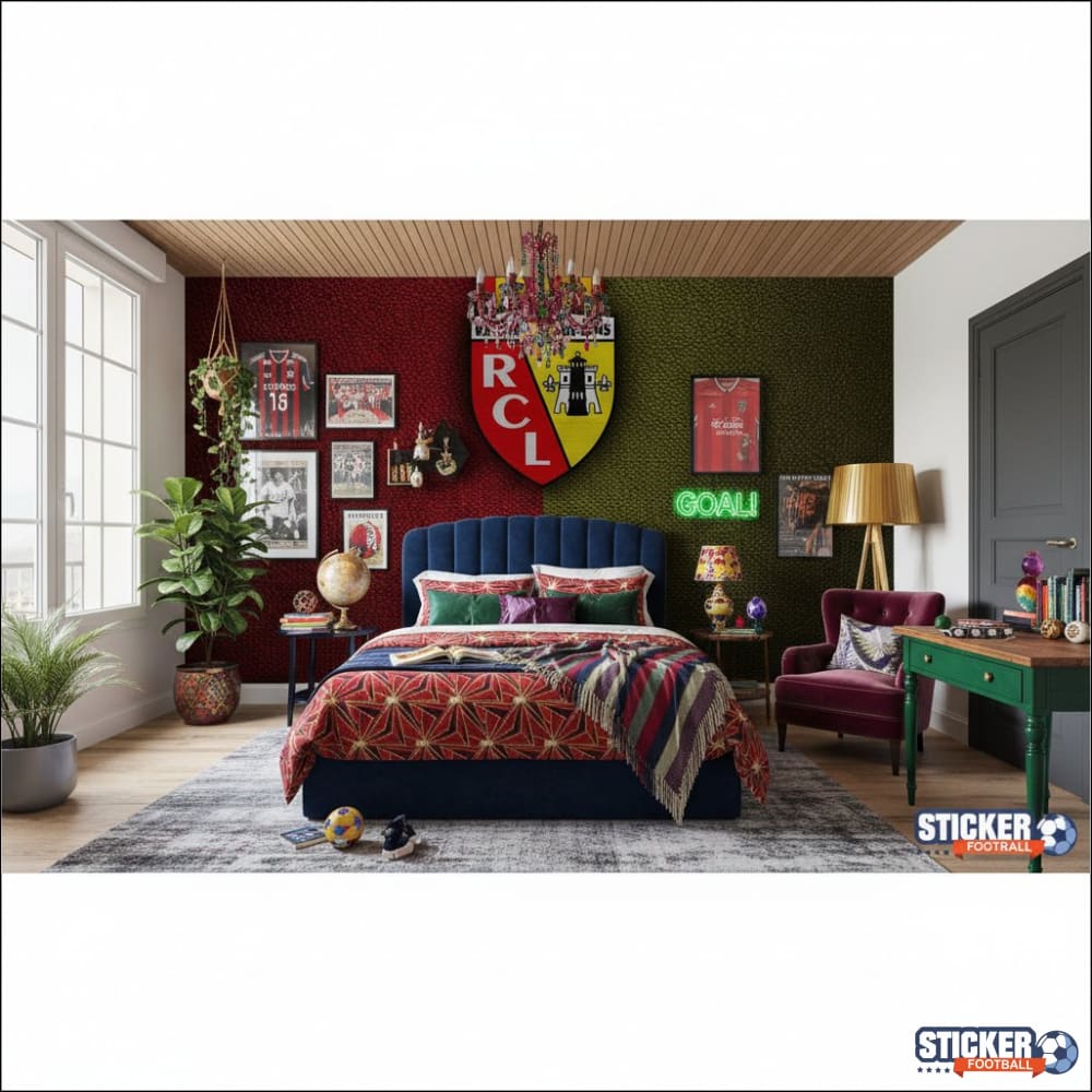 Visualisation papier peint football RC Lens decoration