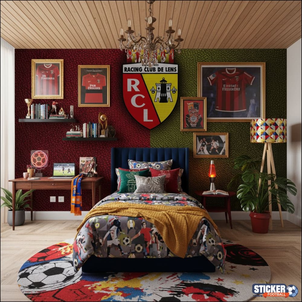 Visualisation papier peint football RC Lens decoration