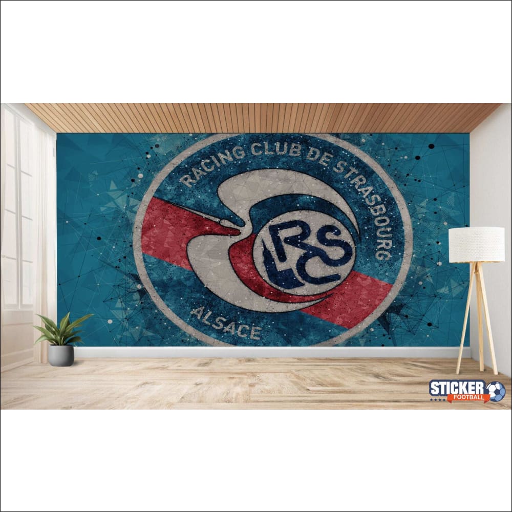 Logo mural du Racing Club de Strasbourg.