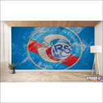 papier peint football RC Strasbourg decoration - Vignette | stickers foot