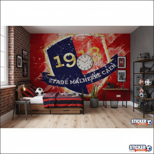 Visualisation papier peint football Stade CAEN decoration