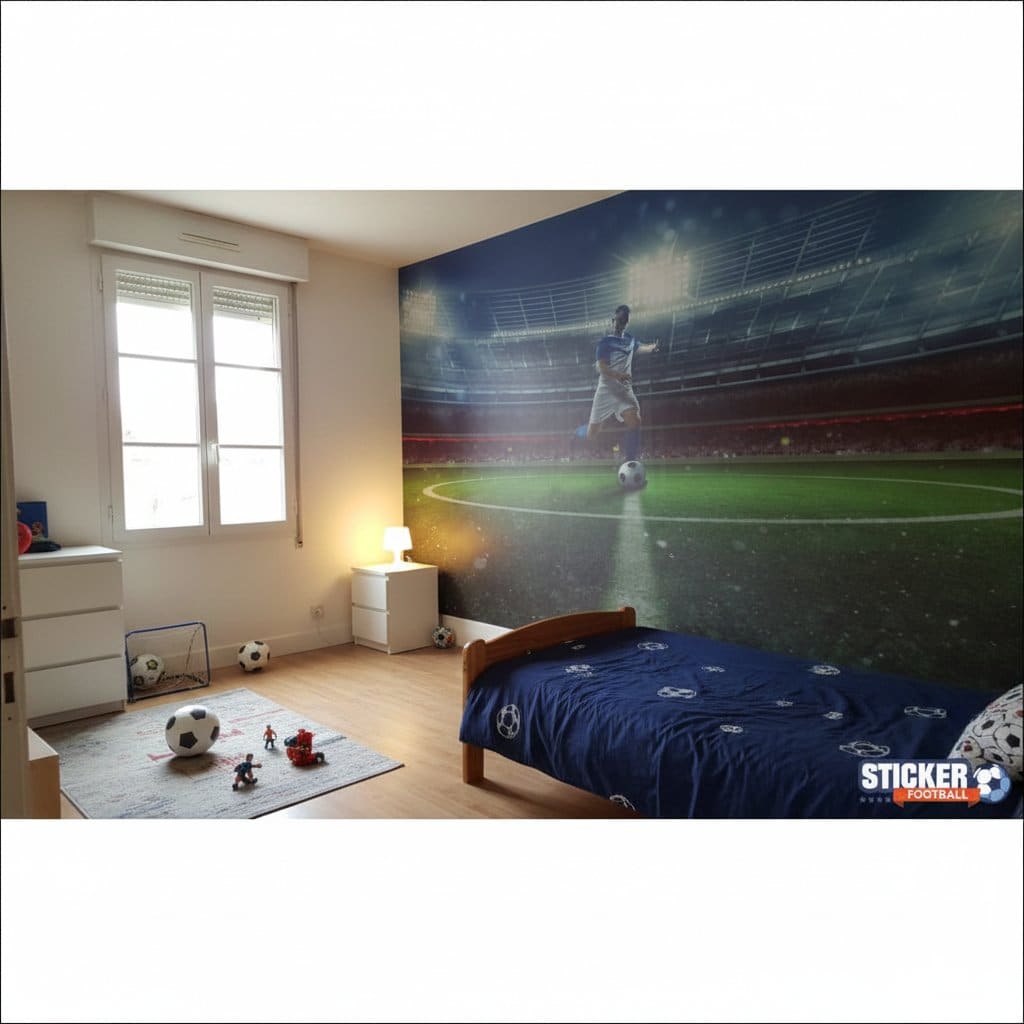 Visualisation papier peint football stade joueur