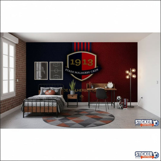Visualisation papier peint football Stade Malherbe Caen FC deco