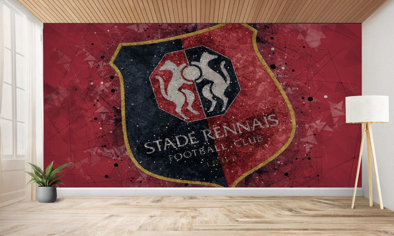 Peinture murale du club de football du Stade rennais.