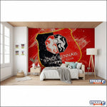 papier peint football Stade Rennais decoration - Vignette | stickers foot