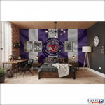 papier peint football Toulouse drapeau effet deco - Vignette | stickers foot