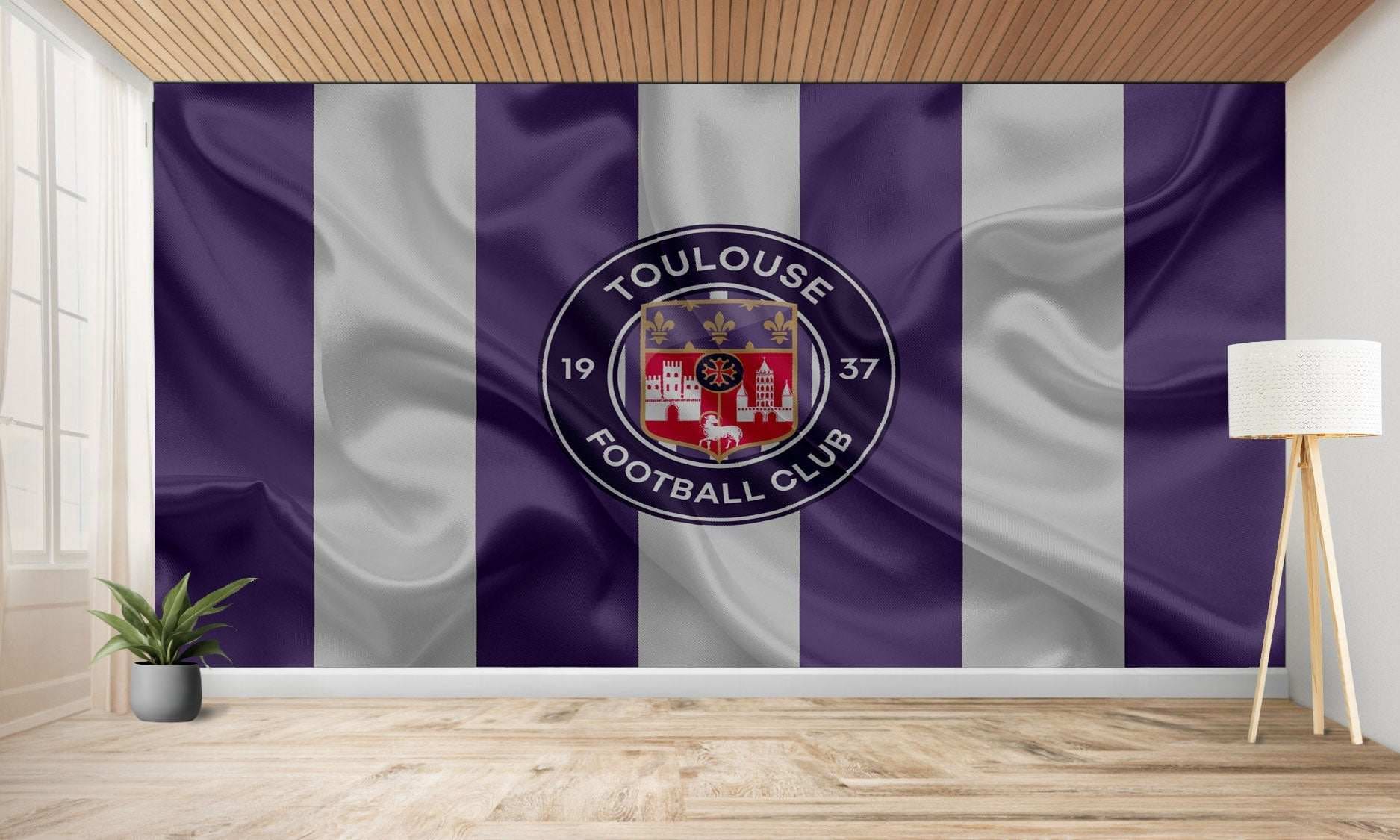 Drapeau du Toulouse Football Club.
