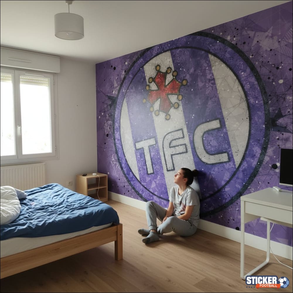 Visualisation papier peint football Toulouse FC deco