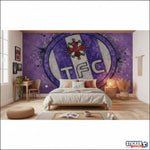 papier peint football Toulouse FC deco - Vignette | stickers foot