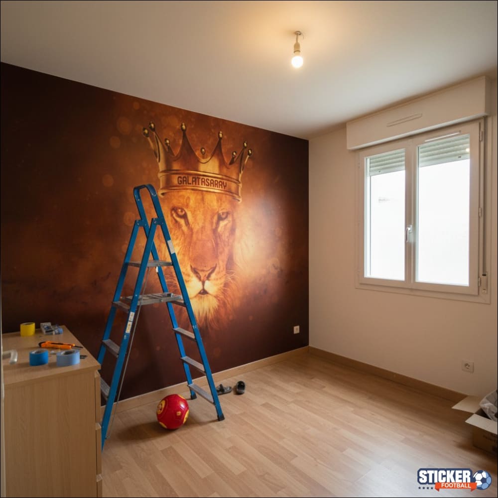 Visualisation Papier Peint Galatasaray - Emblème Lion Football