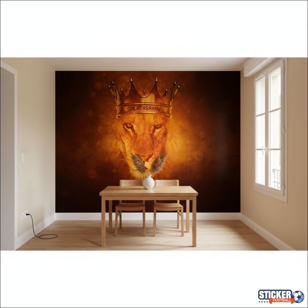 Visualisation Papier Peint Galatasaray - Emblème Lion Football
