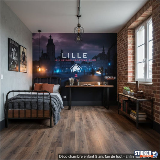 Visualisation Papier Peint Lille OSC : Passion Soccer et Déco
