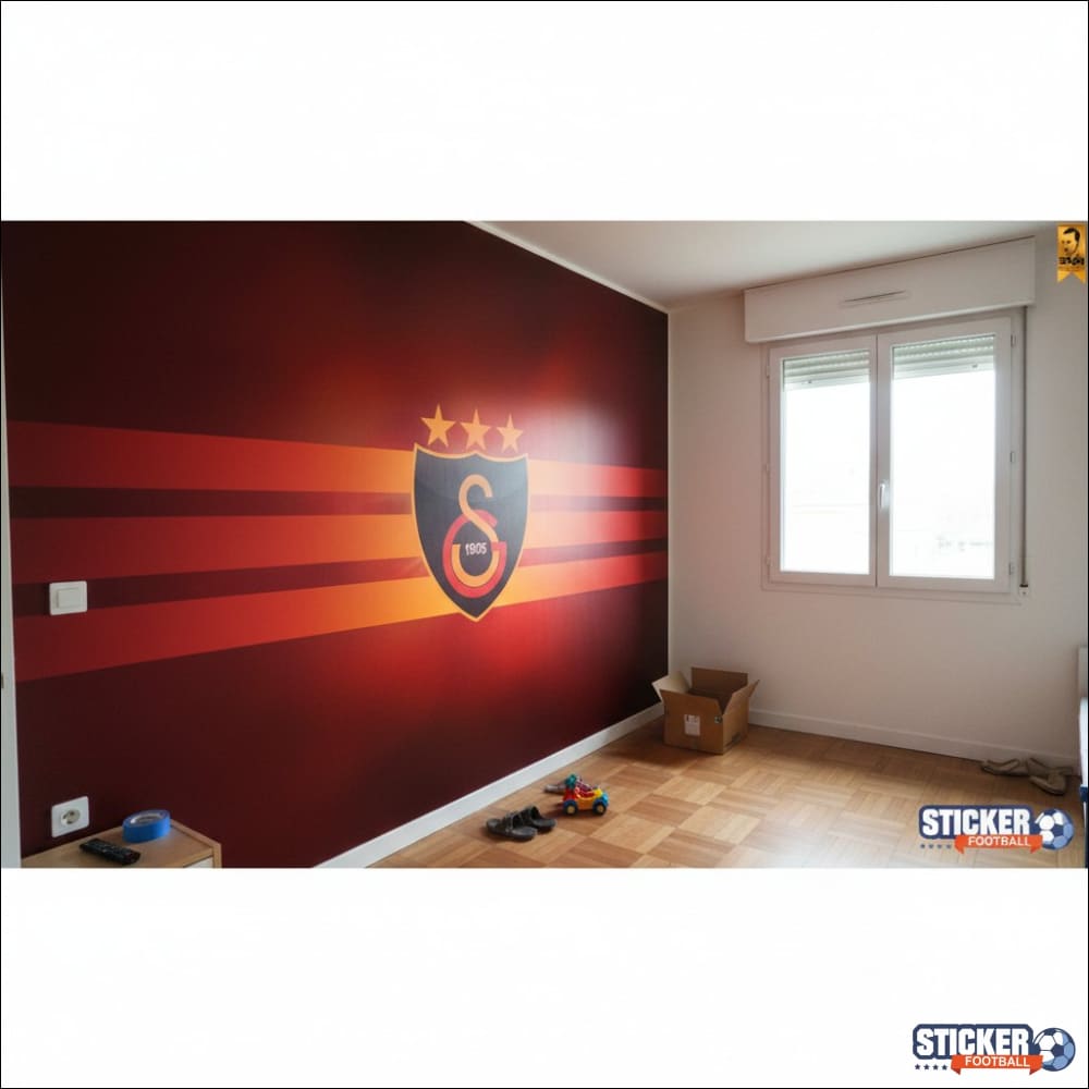 Visualisation Papier Peint Logo Galatasaray S.K. - Déco Fan Soccer