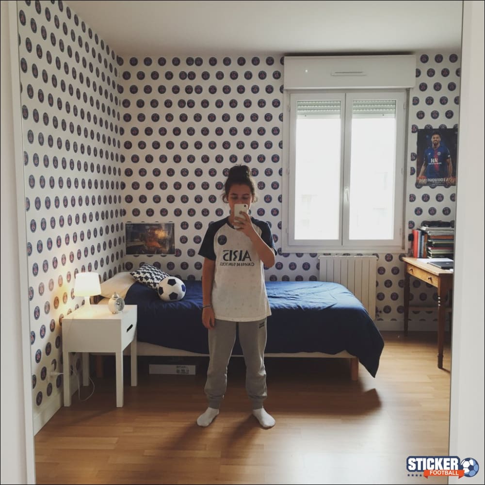 Visualisation Papier peint motif logo PSG