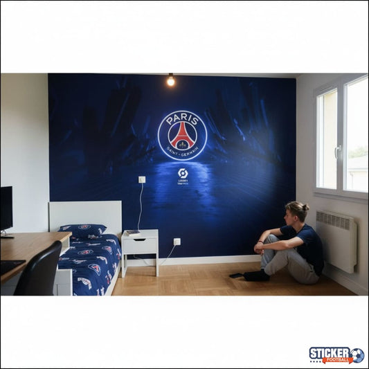 Visualisation Papier Peint PSG Pour Fans - Déco Passion Foot